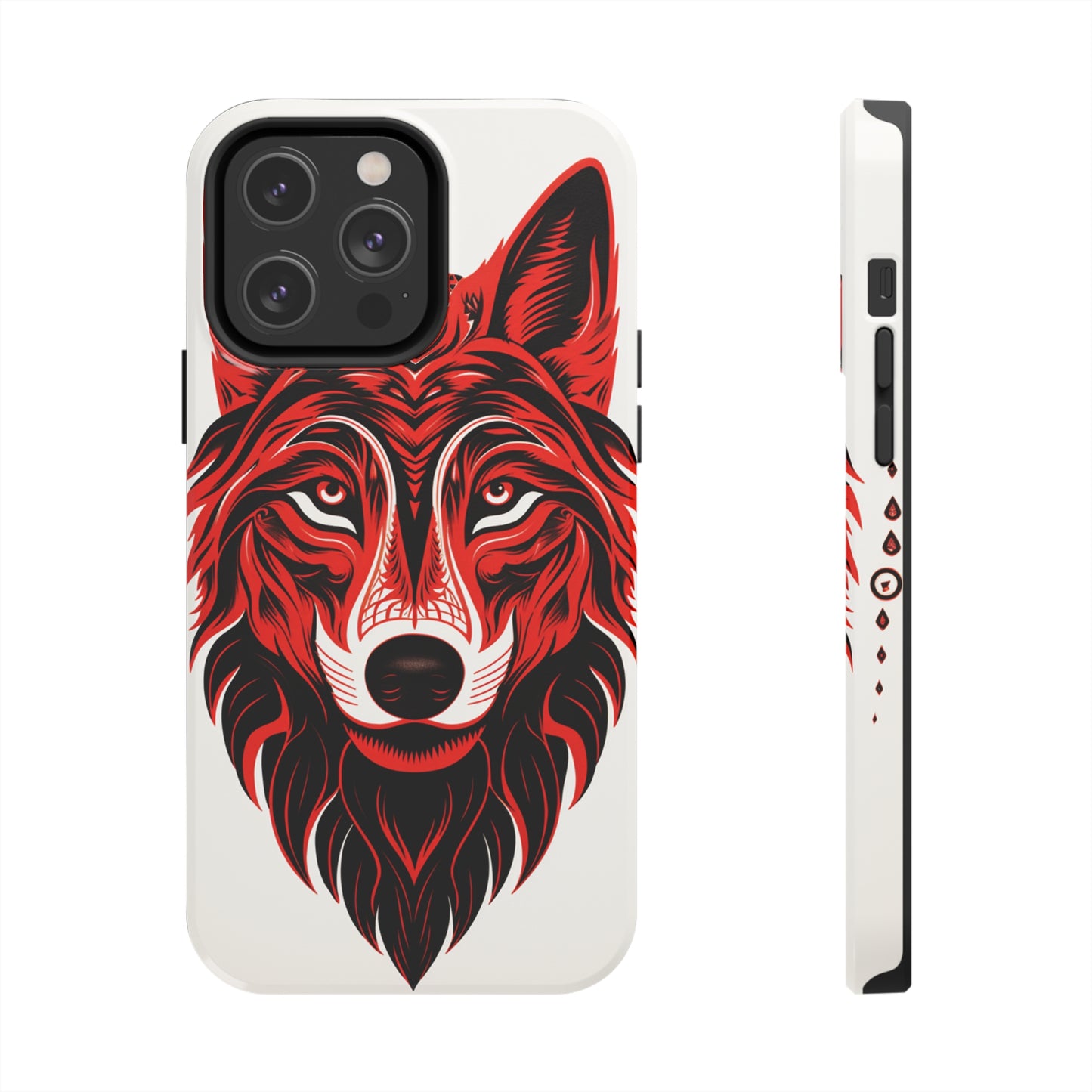 Mystic Echoes: Native American Tribal Wolf | Cultural Heritage iPhone Case