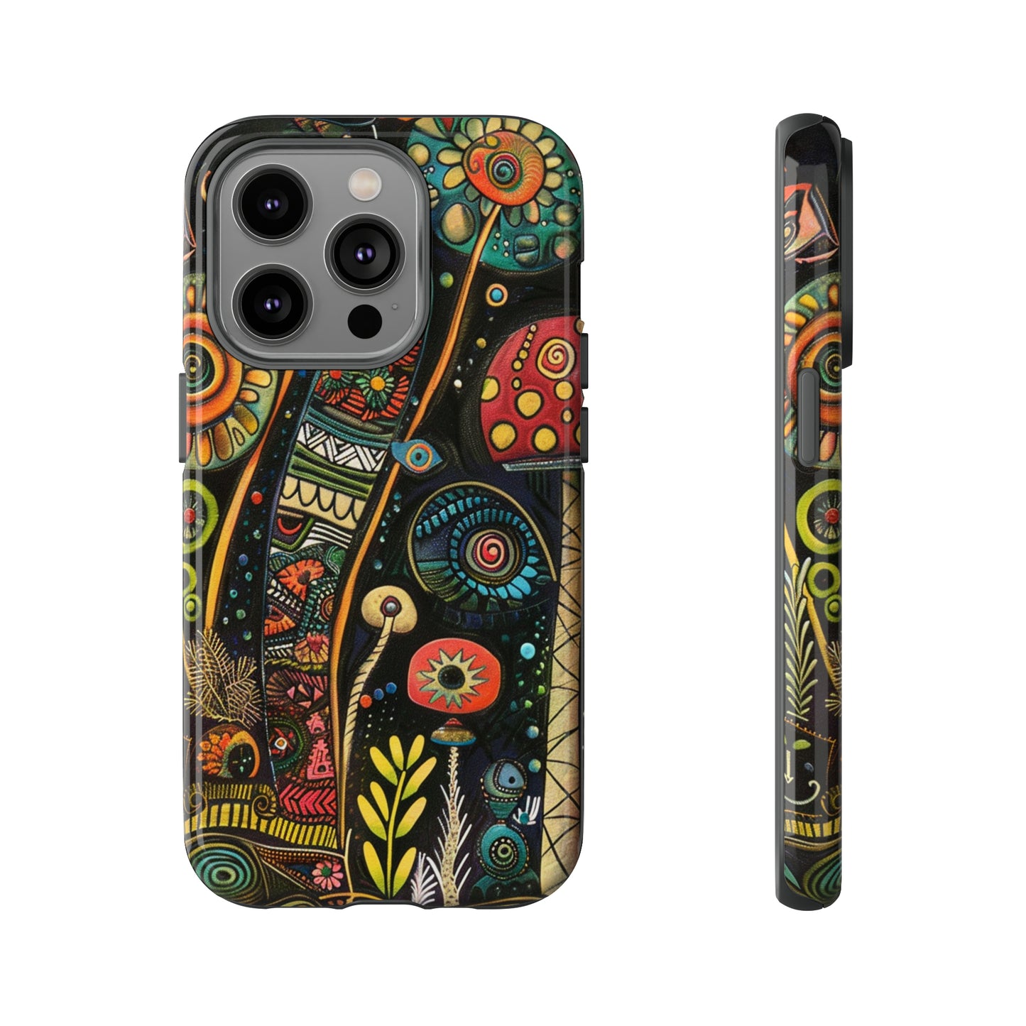 Retro 1960s Psychedelic Flowers Phone Case