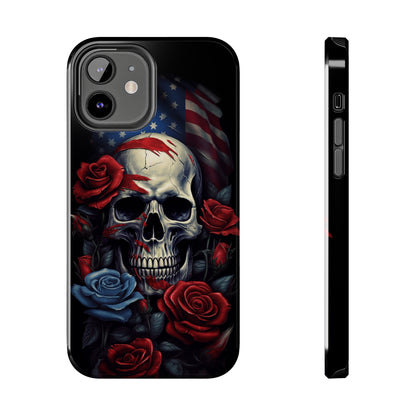 Skull USA Flag iPhone Case | Patriotic Edge with Stylish Protection