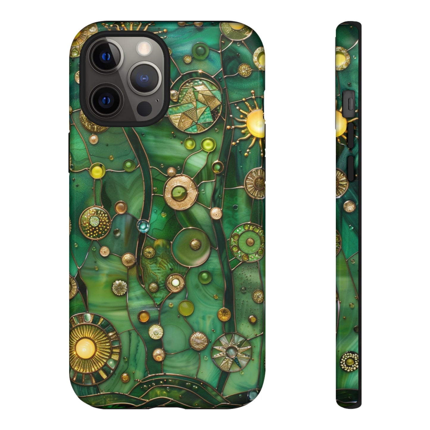 Green Celestial Stained Glass Mosaic Phone Case