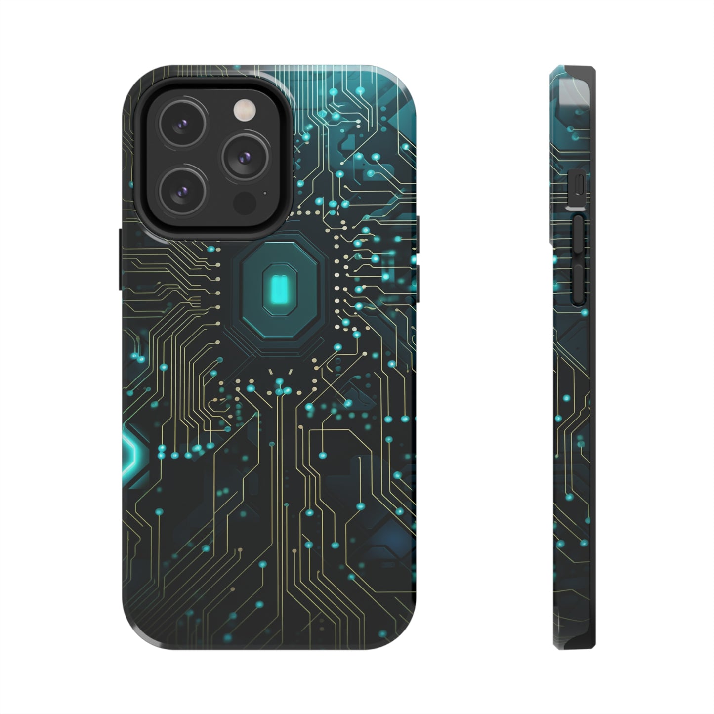 Neon Nexus: Cyberpunk Circuit Board | Futuristic Tech-Inspired iPhone Case