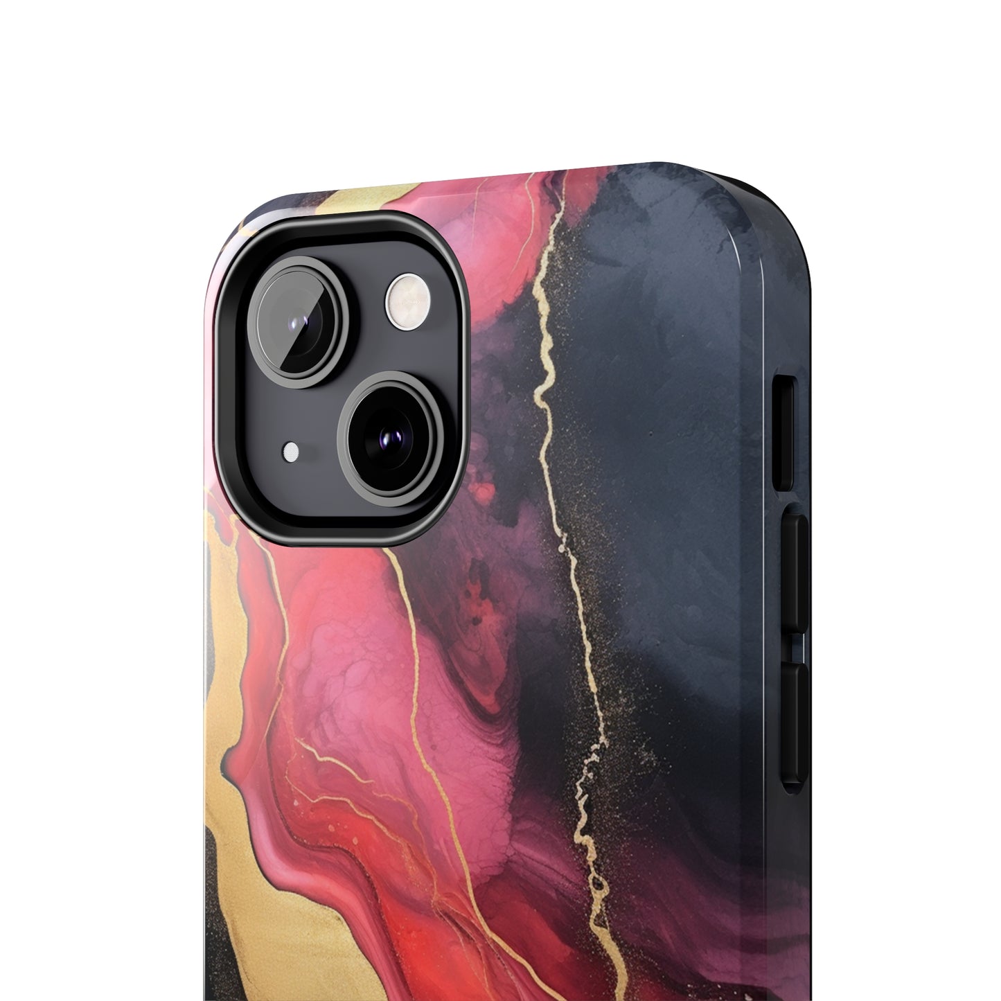 Marbled Dark Lava flow Phone Case | Embrace the Mesmerizing Multicolor Art