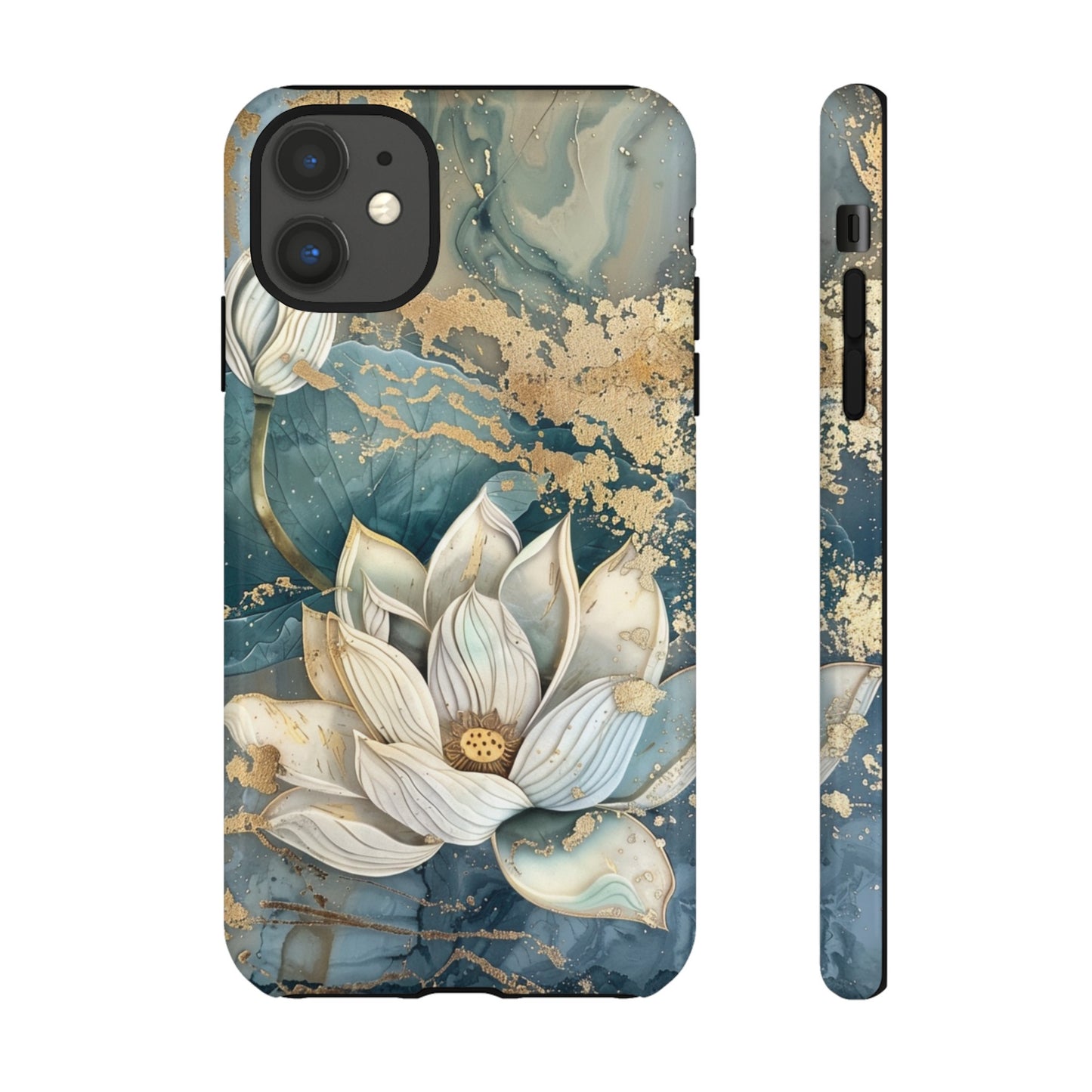 Zen Lotus Gold Floral Phone Case