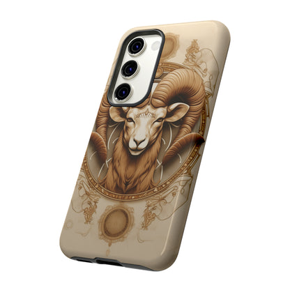 Aries Astrology Stained Glass Phone Case