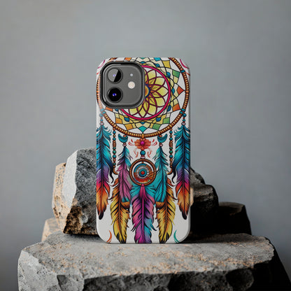 Psychedelic Native American Dreamcatcher iPhone Case | Fusion of Art and Cultural Heritage