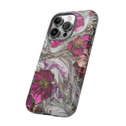 Stained Glass Magenta Floral Paisley Explosion Phone Case