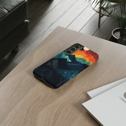 Mountain Abstract Tough Case | Embrace Nature's Beauty with a Durable Phone Case