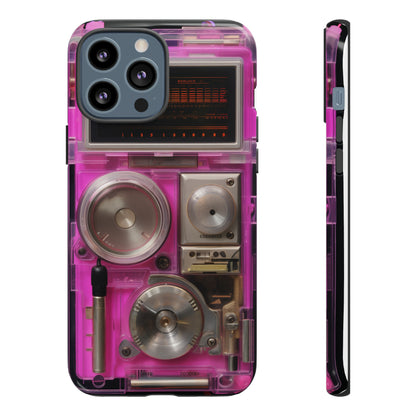 Cyberpunk Techno Gadget Walkman: Retro-Futuristic Premium Tough Phone Case | Iconic Style for iPhone, Samsung Galaxy, and Google Pixel