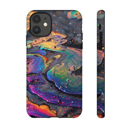 Opalescent Marbled Holographic Print Phone Case