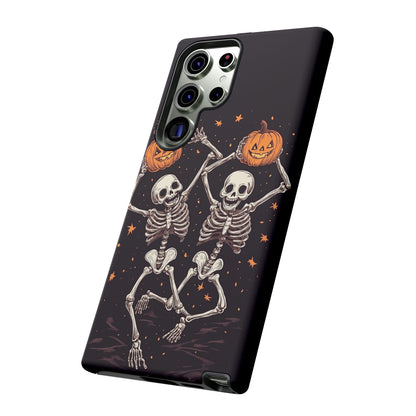 Dancing Skeletons with Jack-o'-Lanterns Phone Cover