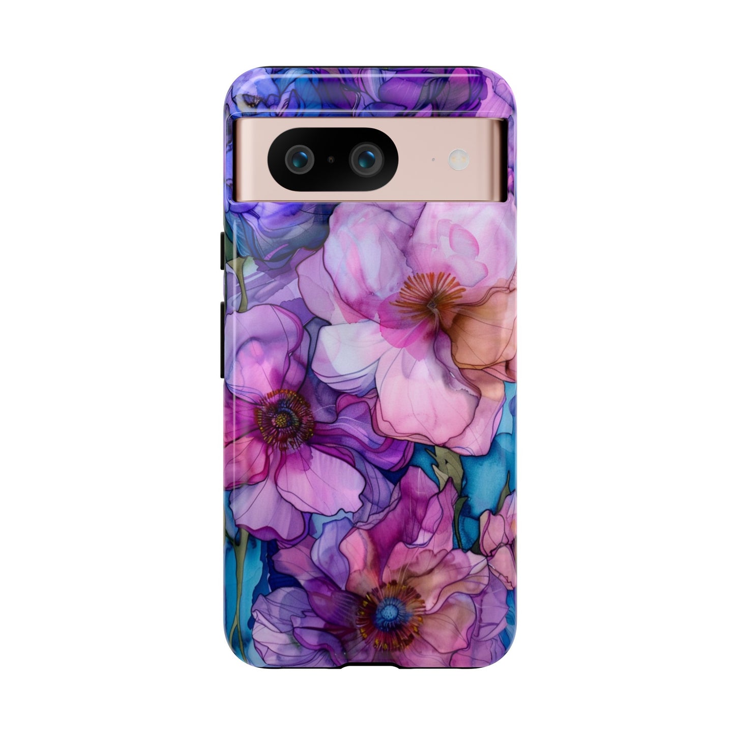 Purple Flower Stained Glass Phone Case