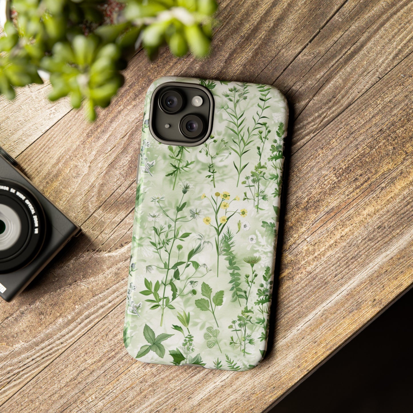 Floral Sage Green Wildflower Phone Case