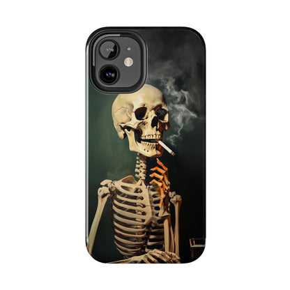 Smoking Skull iPhone Case | Edgy Style with a Mysterious Vibe for iPhone 11, 12, 13, 14, SE 2020 & Mor