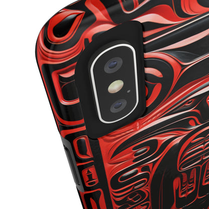 Raven Totems: Northwest Native American Carving | Heritage iPhone Case