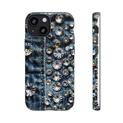 Blue Jean Queen Rhinestone Bling Phone Case