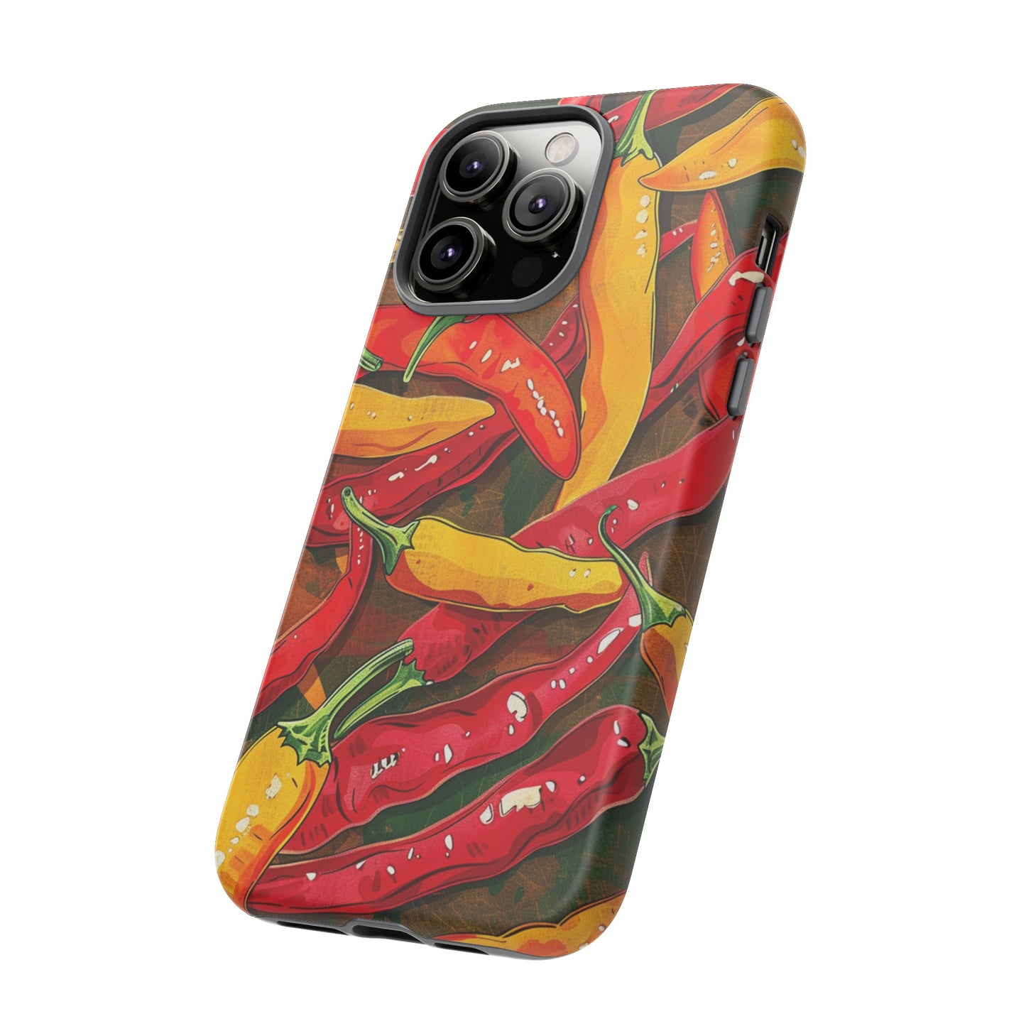 Yellow and Red Chili Peppers Phone Case