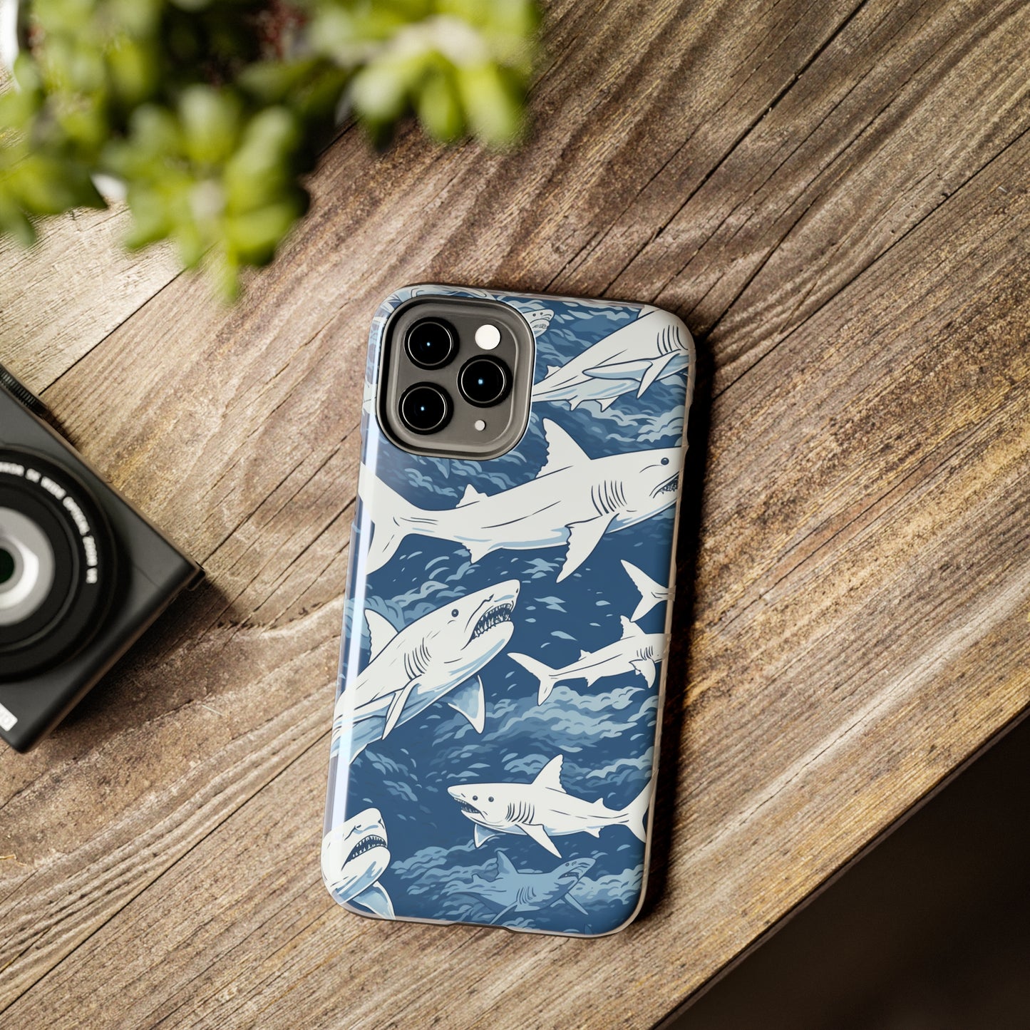 Shark Design: Dive into the Depths with an Aquatic Adventure iPhone Case