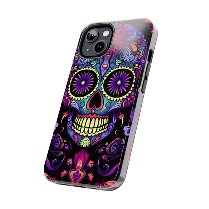 Sugar Skull iPhone Case | Dia de los Muertos Tough Case for iPhone 11, 12, 13