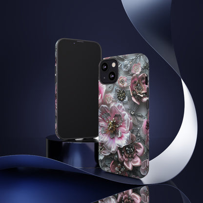 Coquette Aesthetic Floral Art iPhone 15 Case