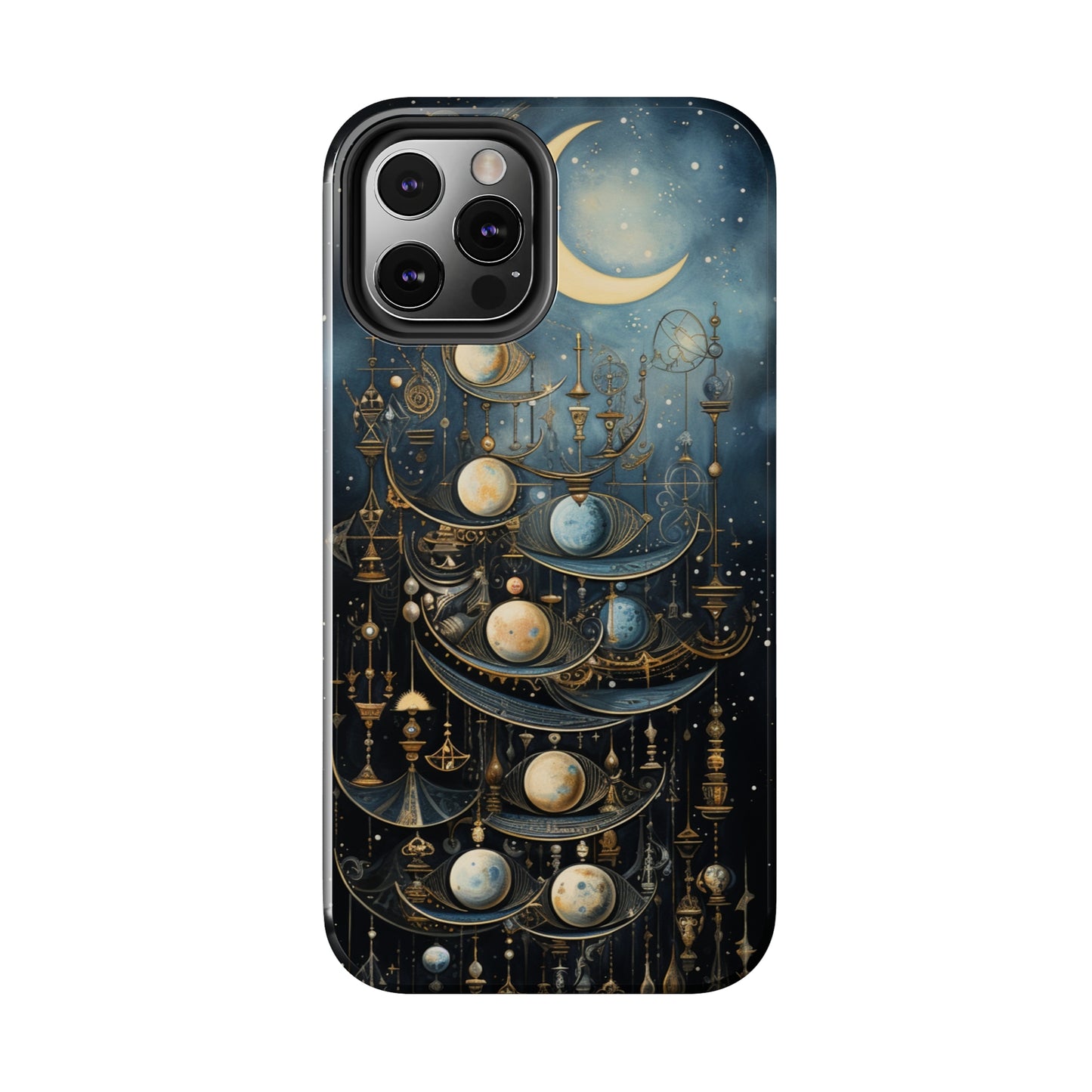 Esoteric Art Nouveau Moon Phases iPhone Case | Embrace the Mystical Beauty of Lunar Transitions