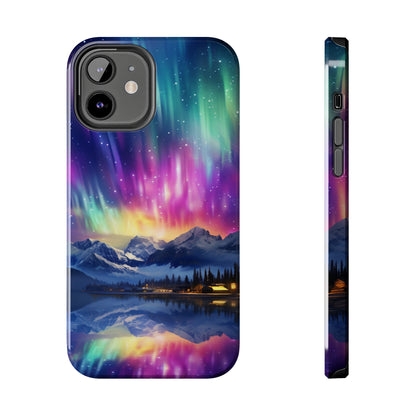 Celestial Dance: Aurora Borealis Sky Rainbow | Magical iPhone Case for Astral Admirers