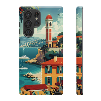 Midcentury French Riviera Landscape Painting Phone Case