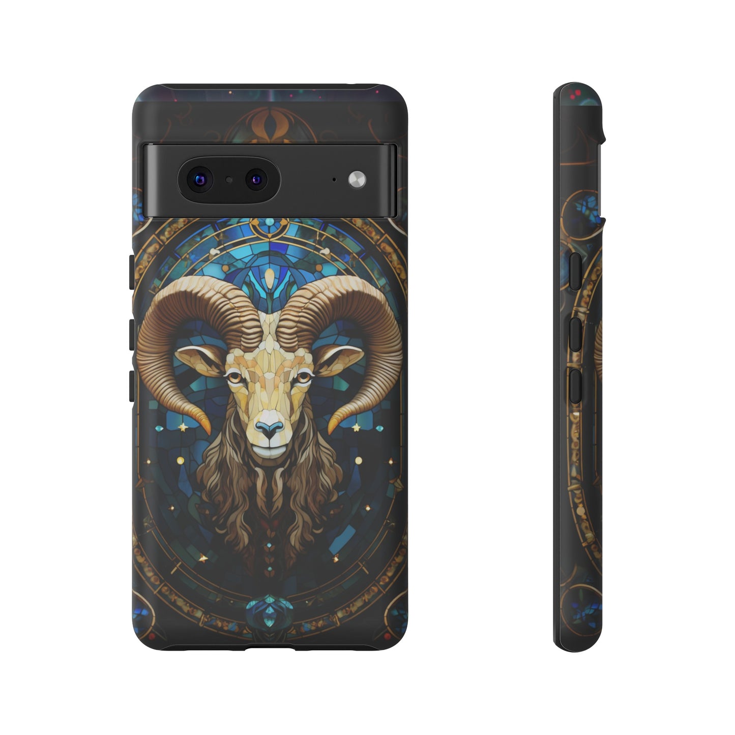 Aries Astrology Stained Glass Design Phone Case