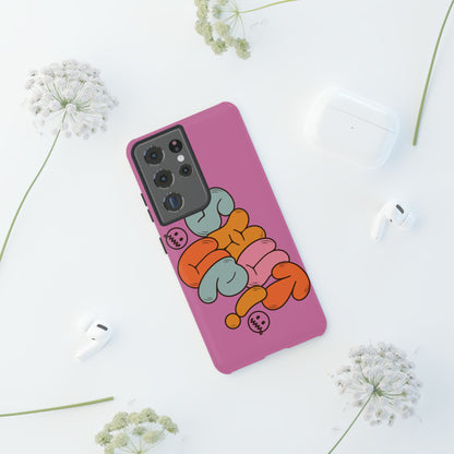 Shut Up Phone Case | Warm Retro Psychedelic Colors | For iPhone, Pixel, Samsung