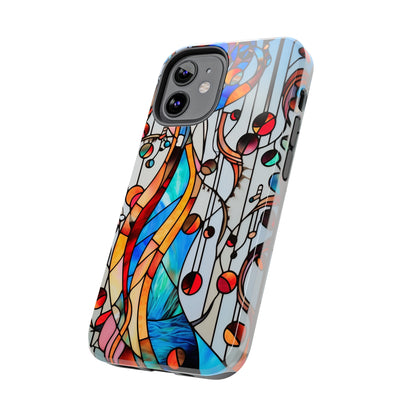 Golden Era Elegance: Art Deco Stained Glass iPhone Case | Vintage Glamour in Modern Protection