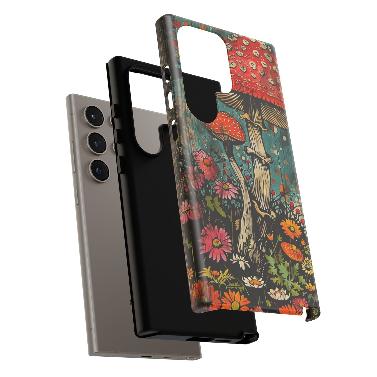 Trippy Magic Mushroom Retro Art Phone Case