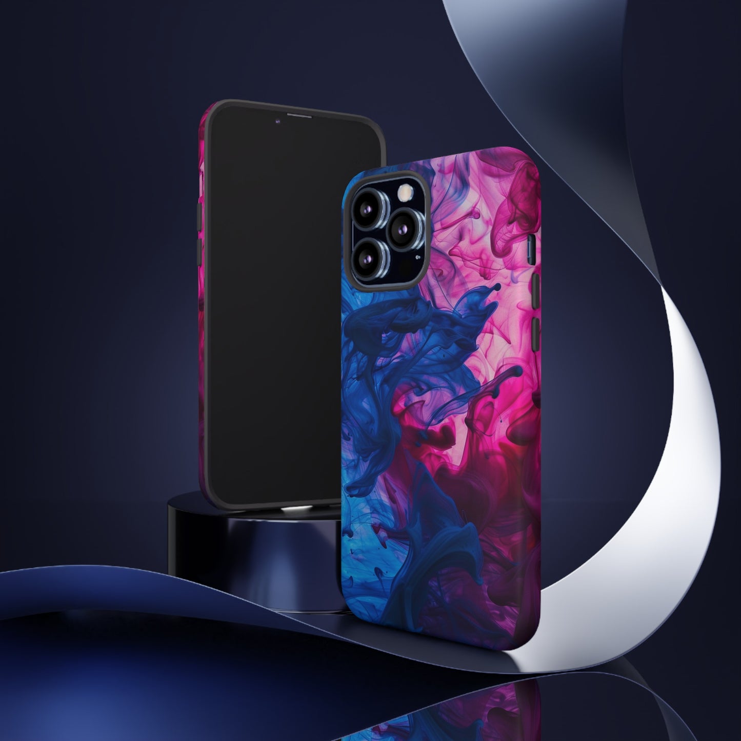 Magenta and Blue Color Explosion Phone Case