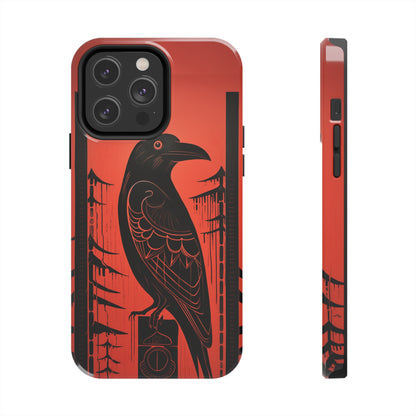 Mystic Totem: Northwest Native American Tribal Raven | Cultural Heritage iPhone Case