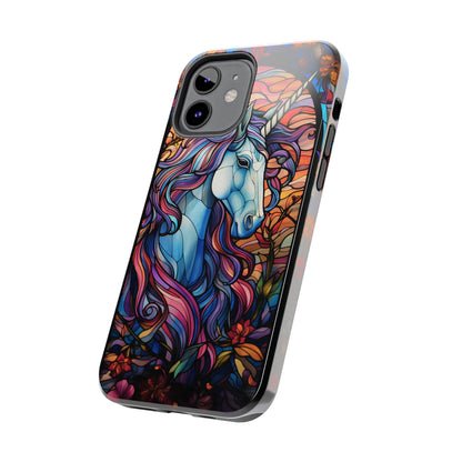 Unicorn Stained Glass iPhone Case | Mythical Beauty and Device Protection