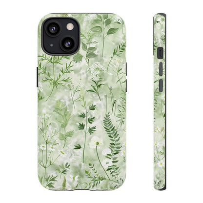 Floral Sage Green Wildflower Phone Case