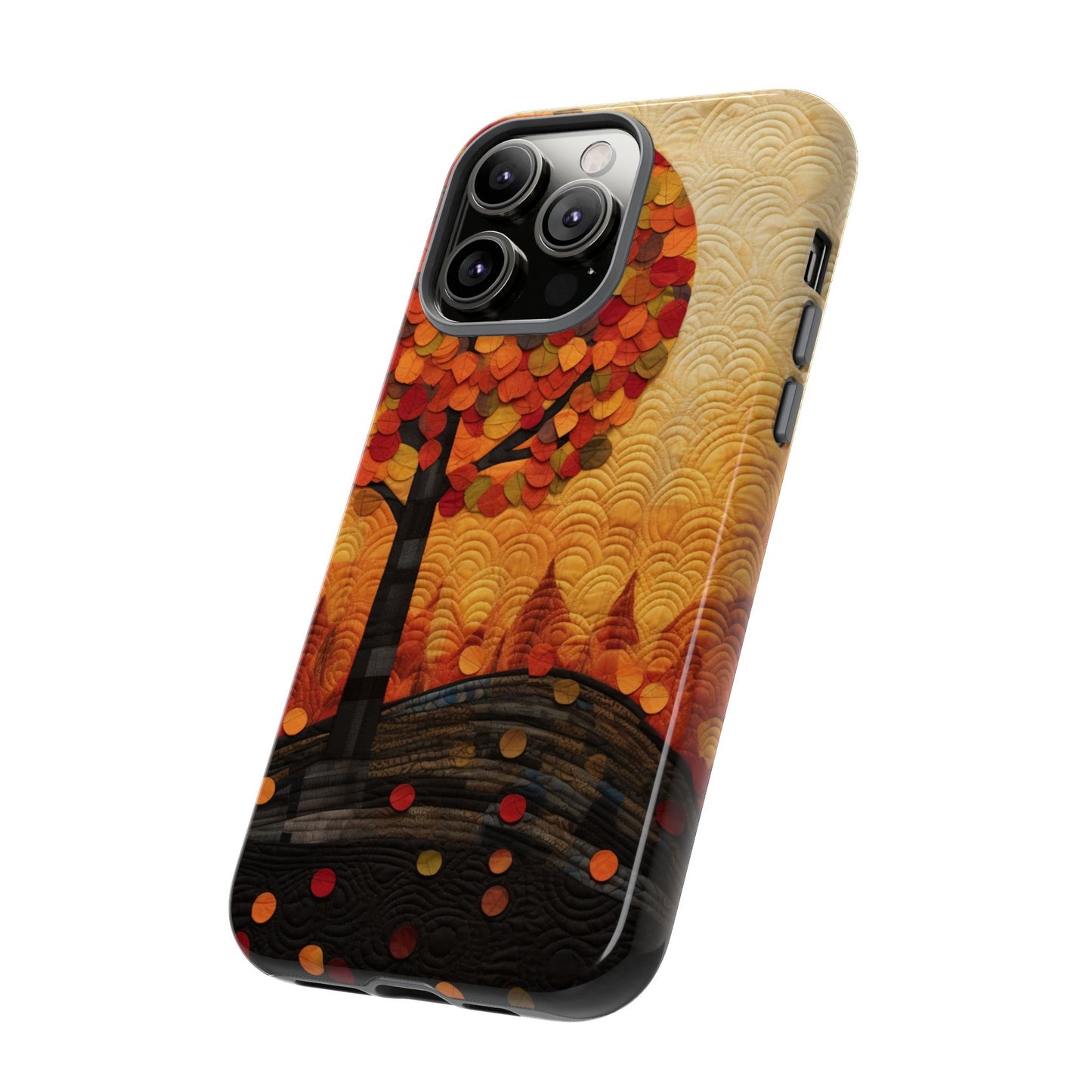 Autumn iPhone Case, Forest Embroidered Style Phone Case