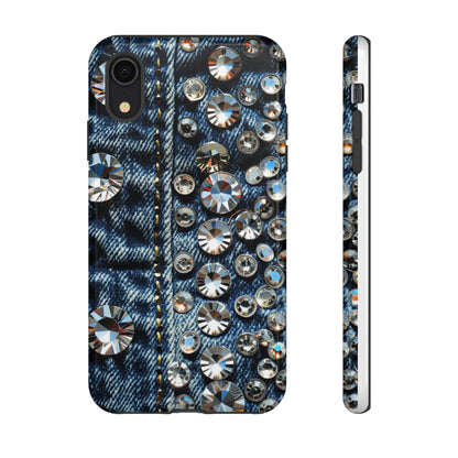 Blue Jean Queen Rhinestone Bling Phone Case