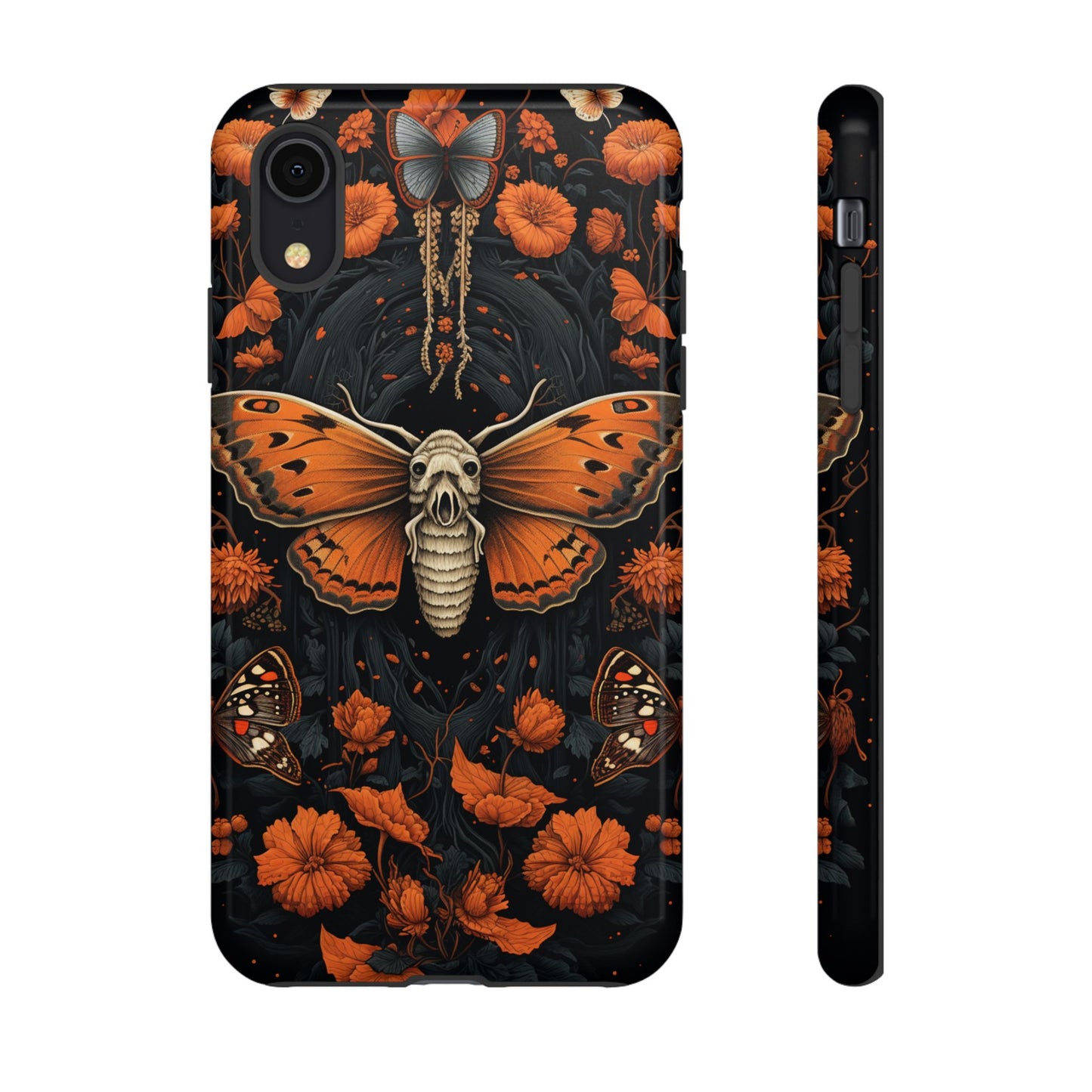 Eerie Elegance Halloween Goth Moth Phone Cover