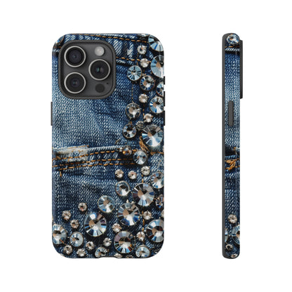 Blue Jean Queen Rhinestone Bling Phone Case