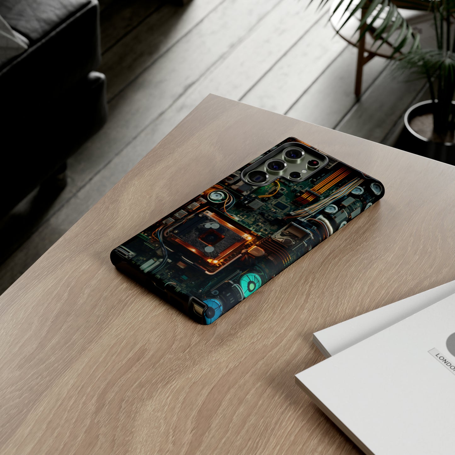 Circuit Board Themed Tough Phone Case