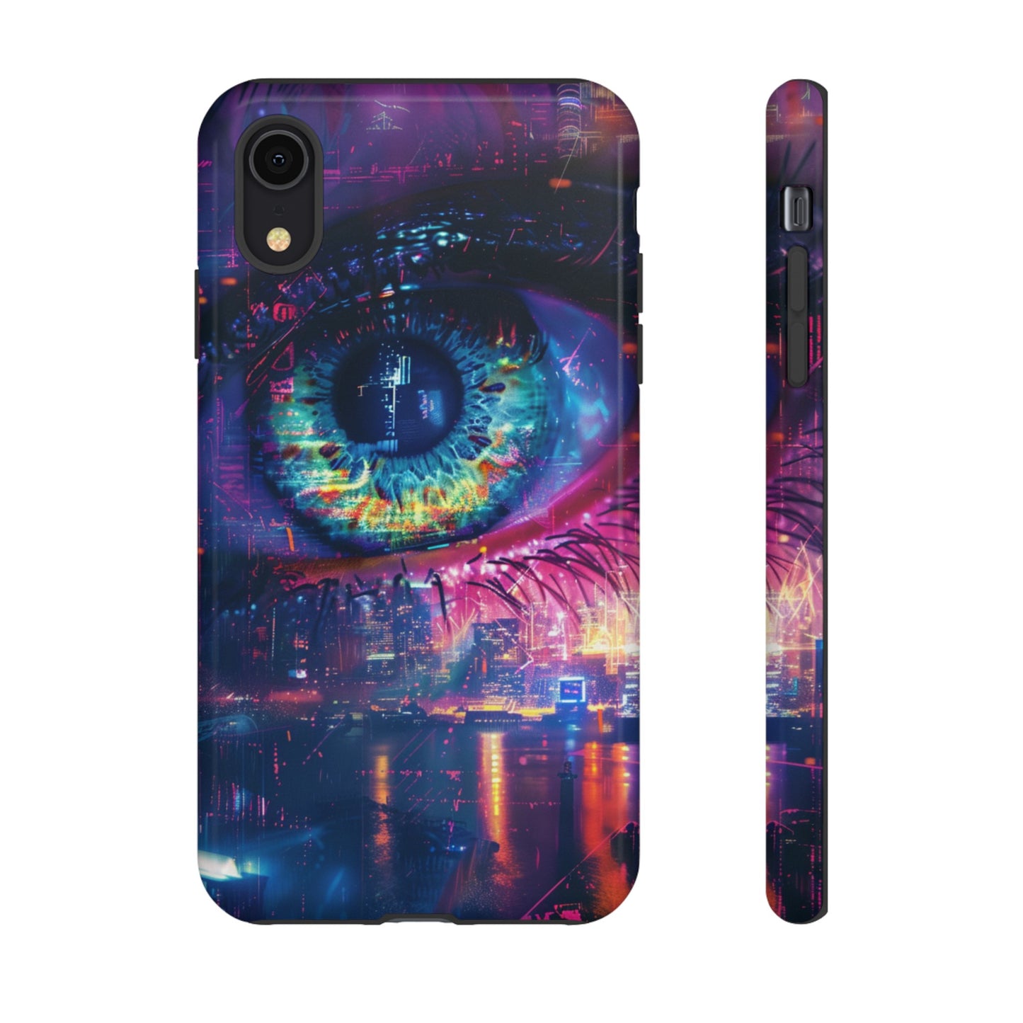 Eye of the Beholder Cyberpunk Art Phone Case