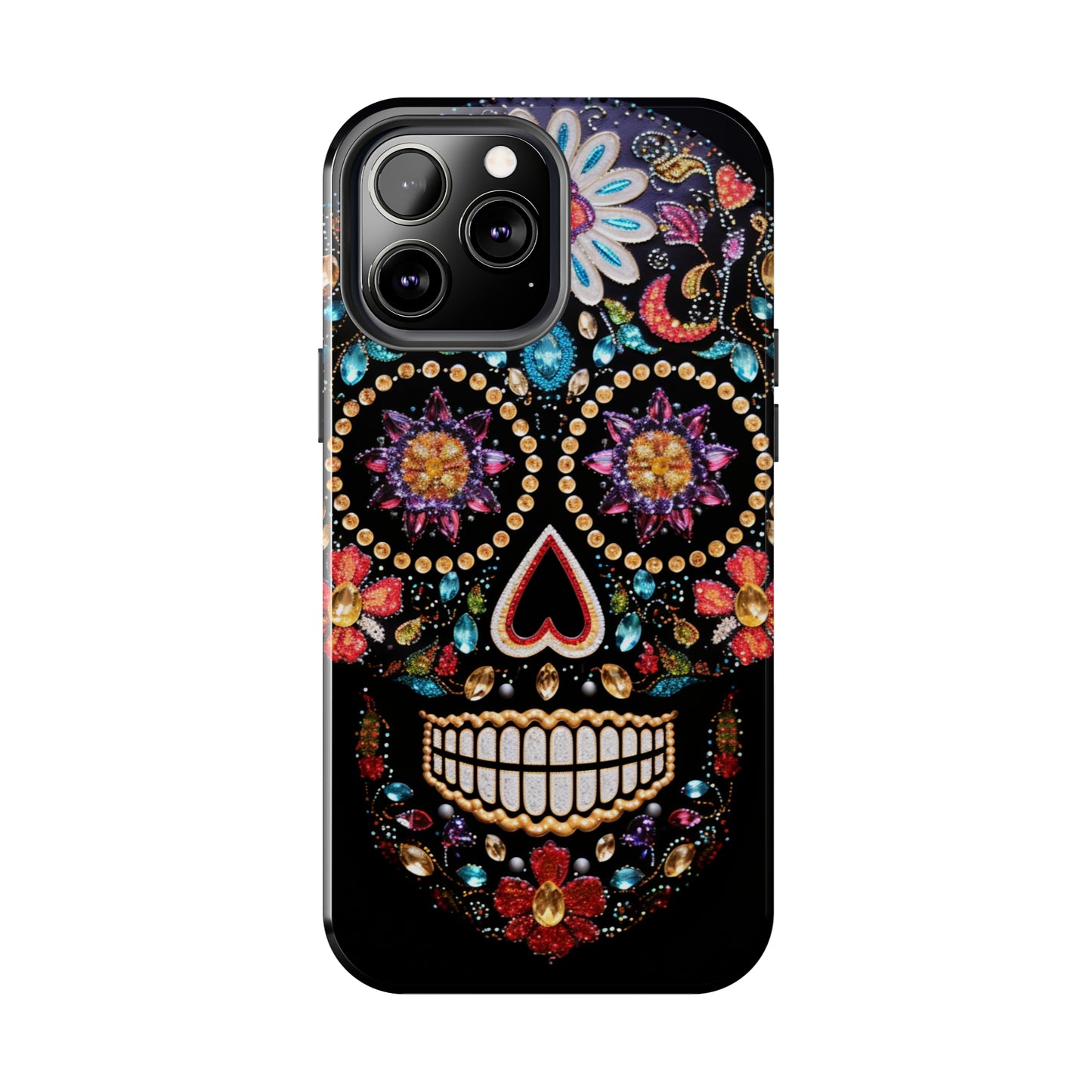 Sugar Skull iPhone Case | Dia de los Muertos Design for Apple iPhone | Halloween Aesthetic