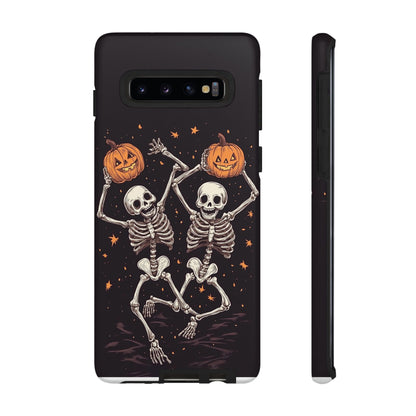 Dancing Skeletons with Jack-o'-Lanterns Phone Cover