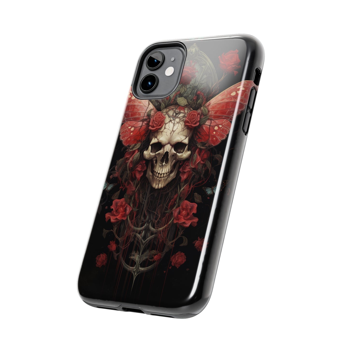 Deadhead Moth Gothic Dark Academia iPhone Case | Embrace Mysterious Elegance