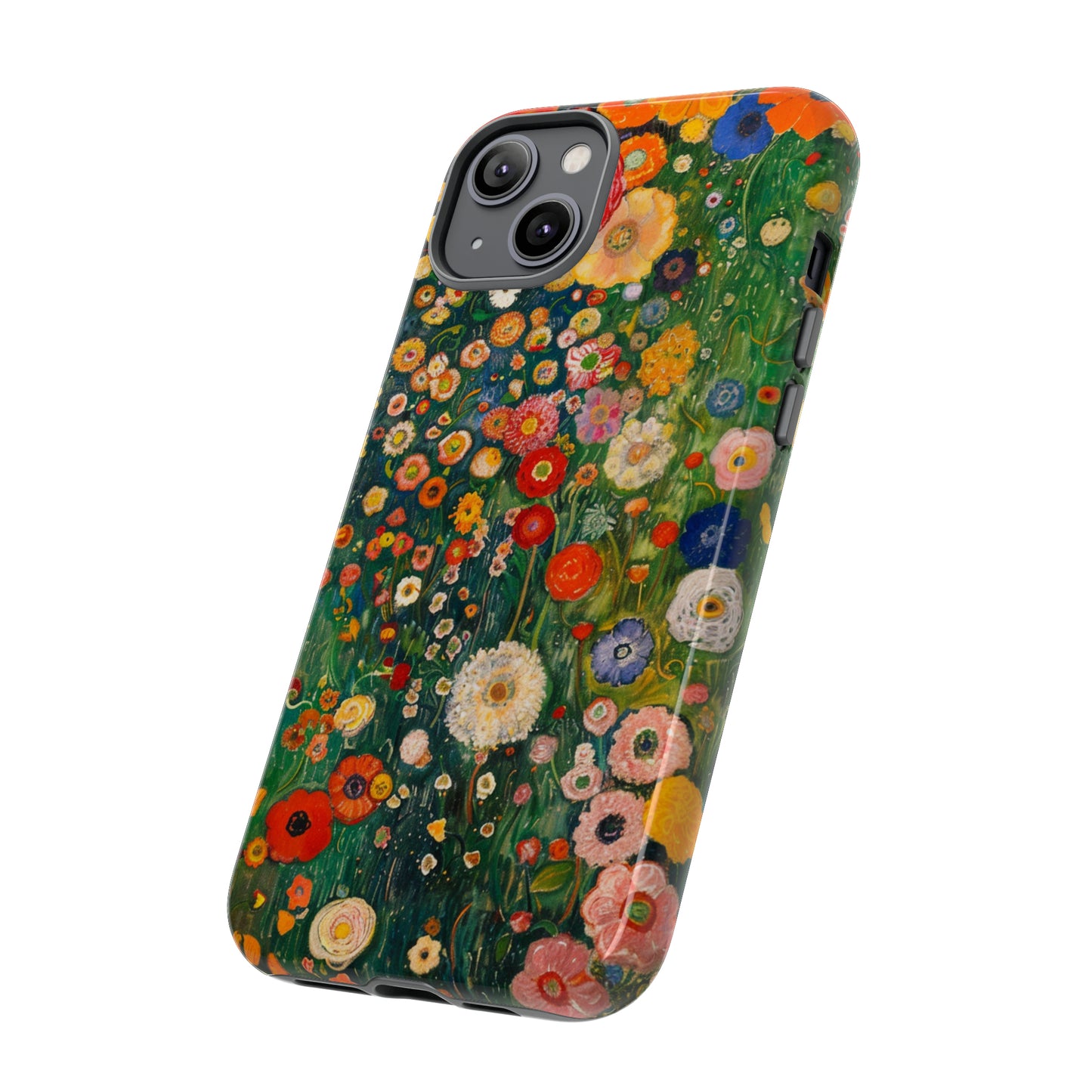 Gustav Klimt Style Flower Garden Painting Phone Case