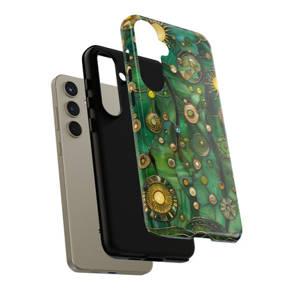 Green Celestial Stained Glass Mosaic Phone Case