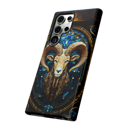 Aries Astrology Stained Glass Design Phone Case