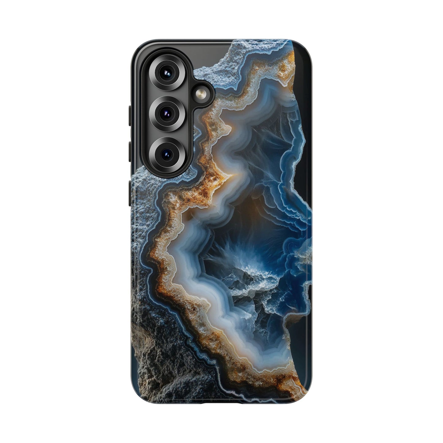 Samsung S25 Case - Earthy Agate Crystal Artwork