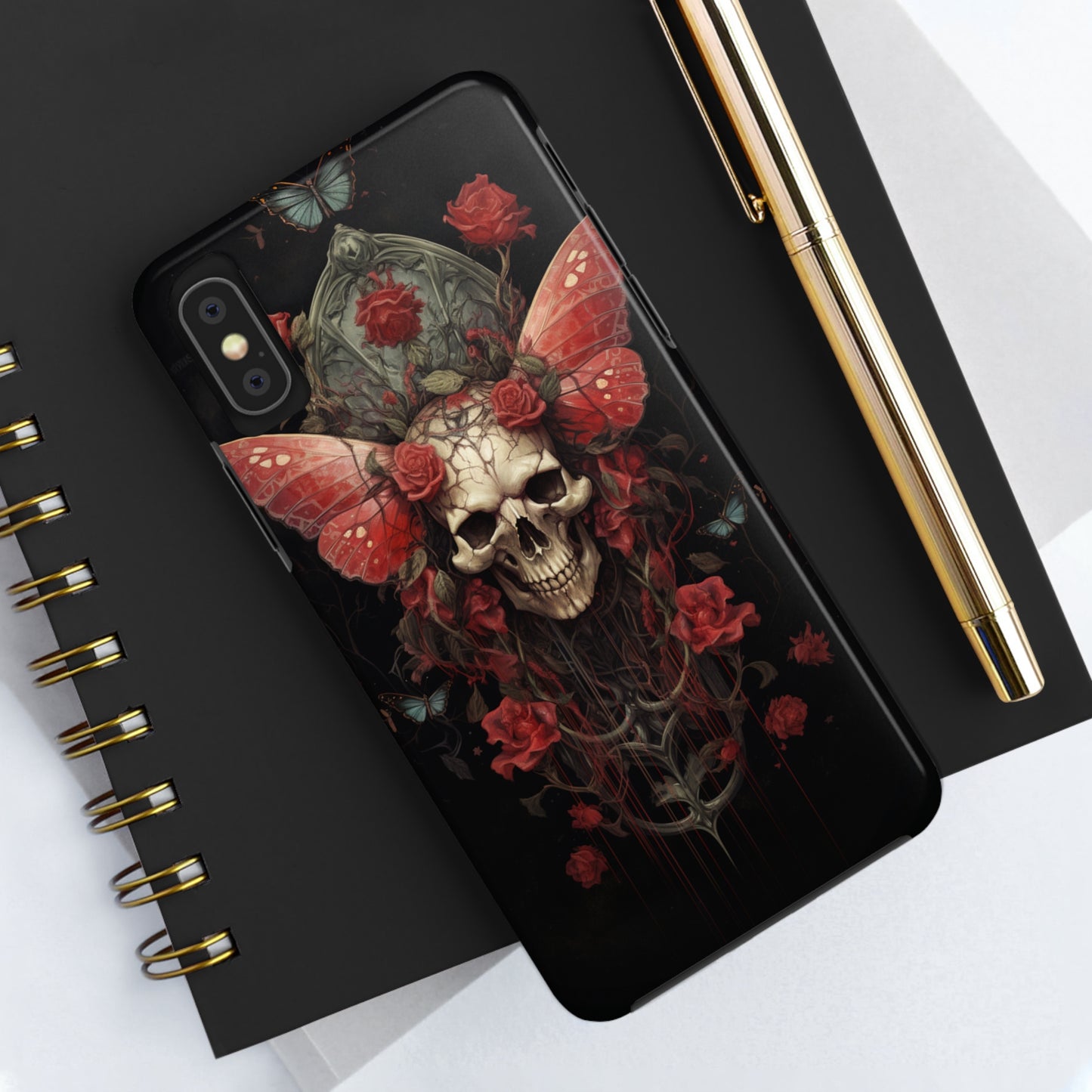 Deadhead Moth Gothic Dark Academia iPhone Case | Embrace Mysterious Elegance