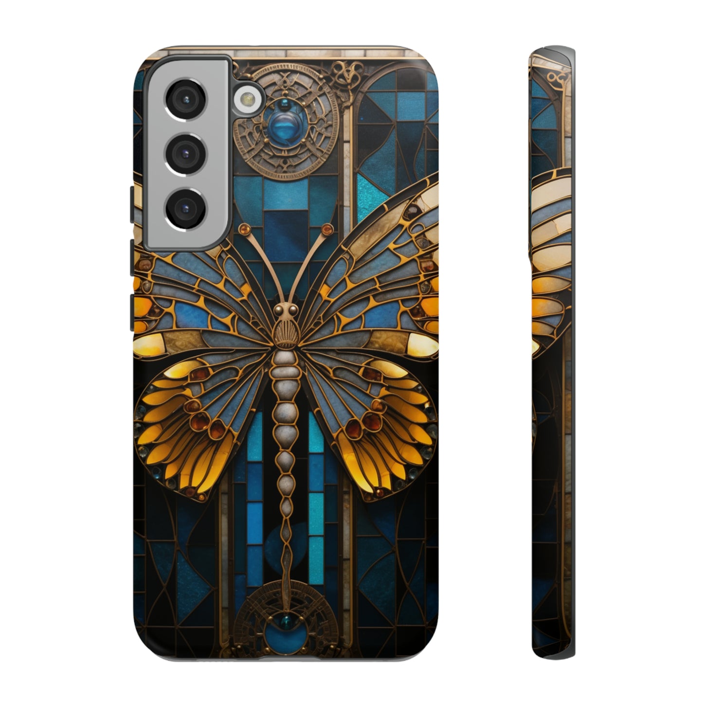 Stained Glass iPhone Butterfly Floral Aesthetic Art Nouveau