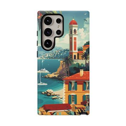 Midcentury French Riviera Landscape Painting Phone Case